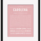 Carolena | Name Art Print