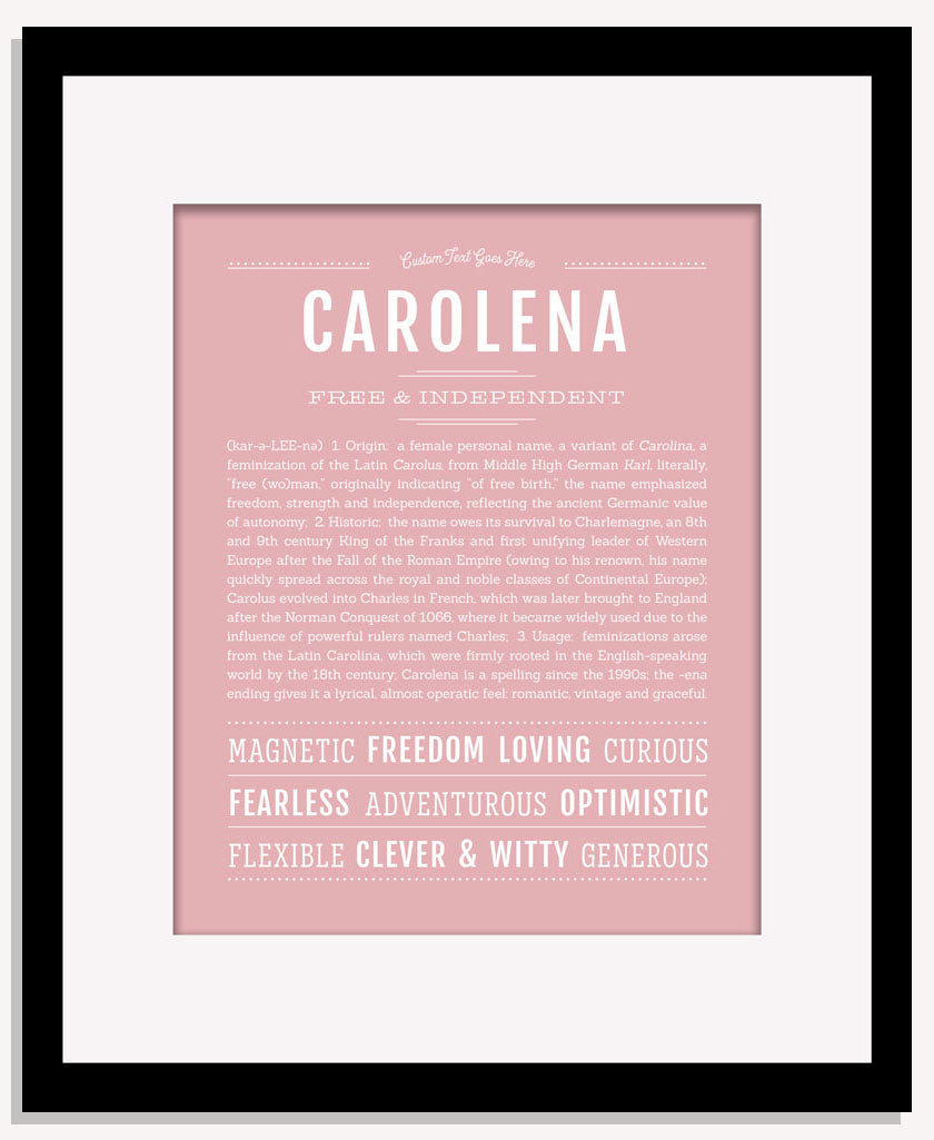 Carolena | Name Art Print