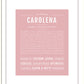 Carolena | Name Art Print