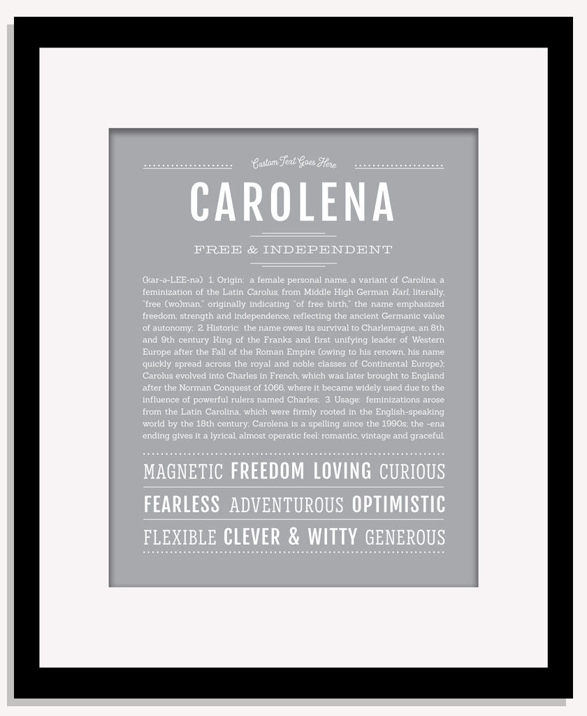 Carolena | Name Art Print