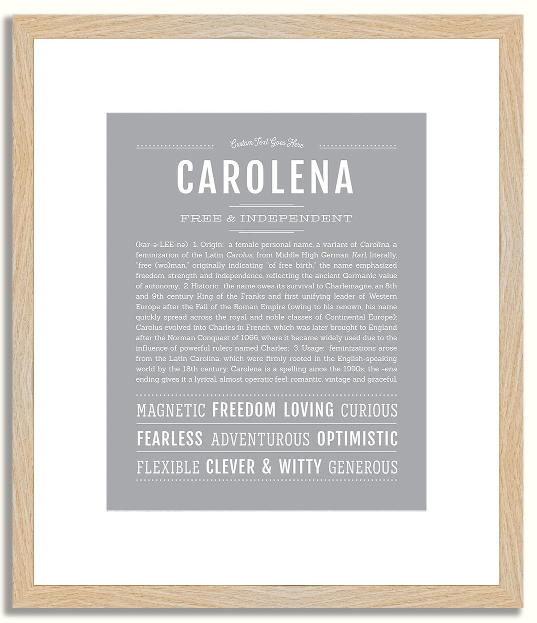 Carolena | Name Art Print