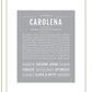 Carolena | Name Art Print