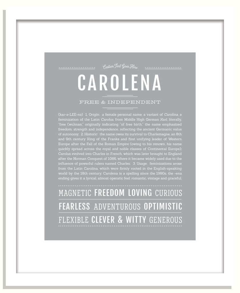 Carolena | Name Art Print