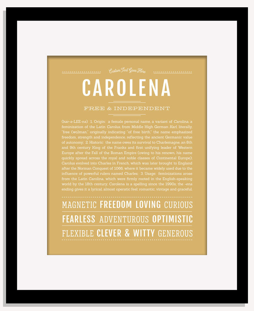 Carolena | Name Art Print