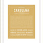Carolena | Name Art Print
