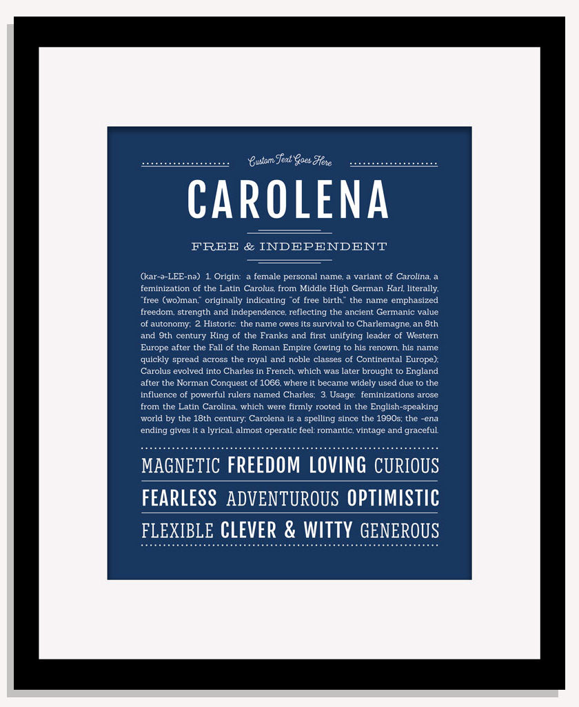 Carolena | Name Art Print