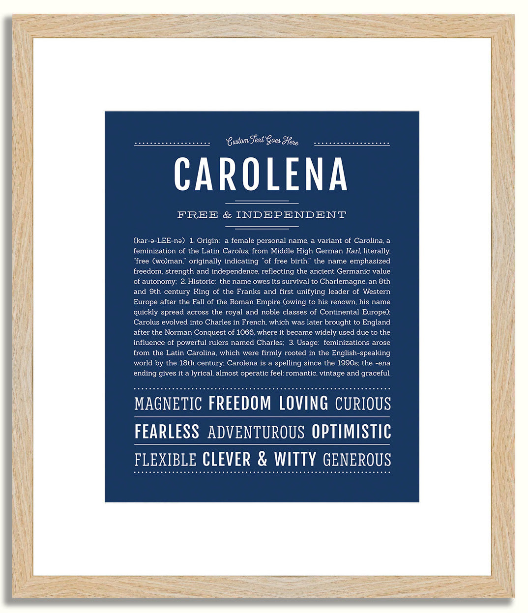 Carolena | Name Art Print