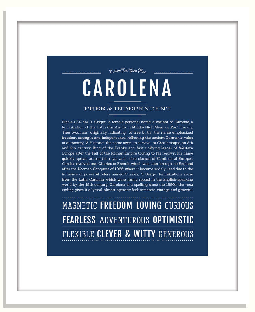 Carolena | Name Art Print