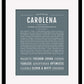 Carolena | Name Art Print