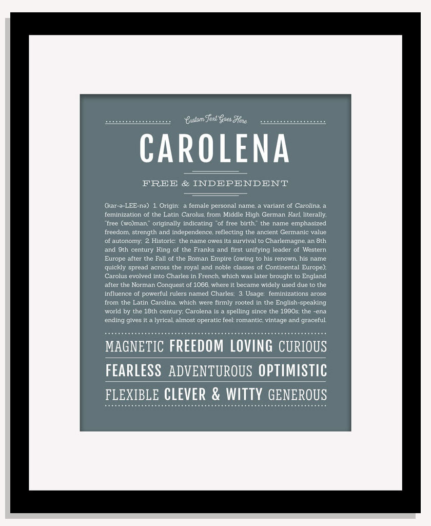 Carolena | Name Art Print