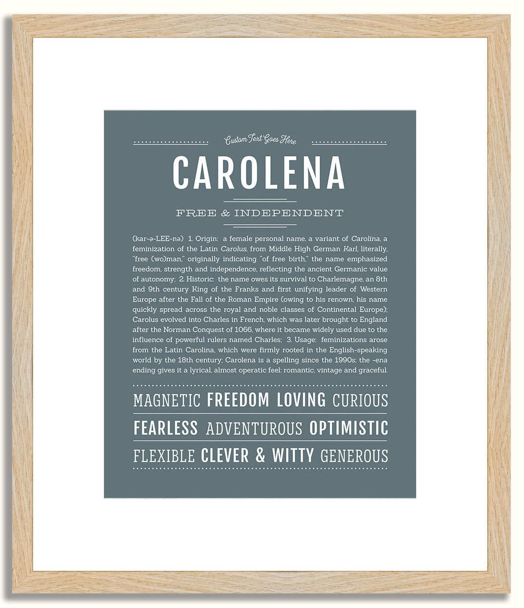 Carolena | Name Art Print