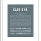 Carolena | Name Art Print