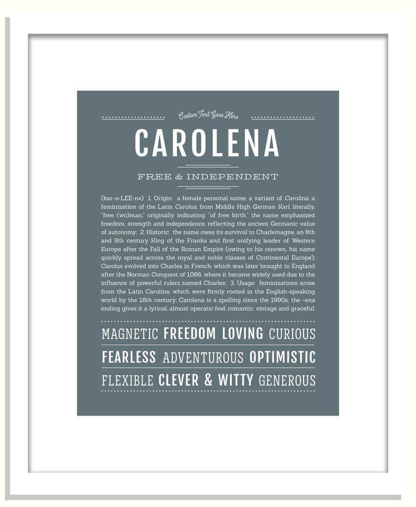 Carolena | Name Art Print