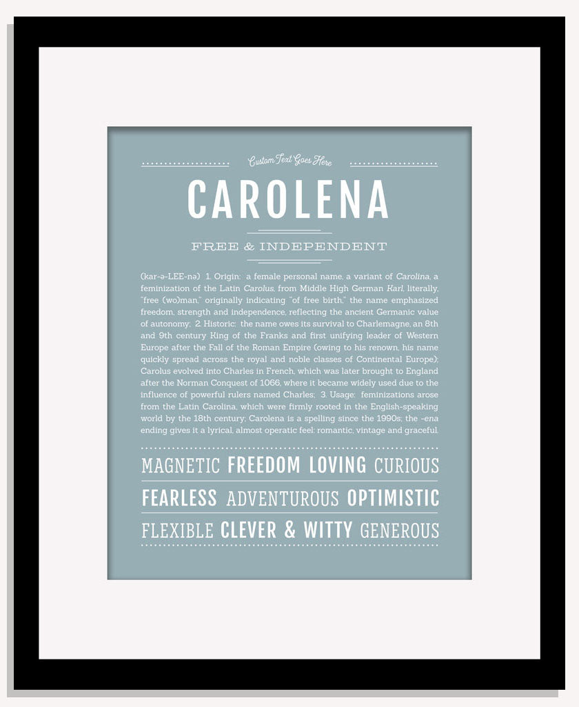 Carolena | Name Art Print