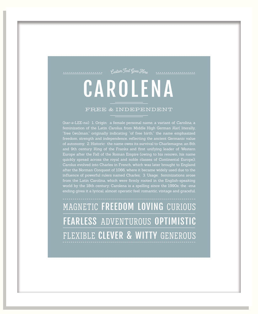 Carolena | Name Art Print