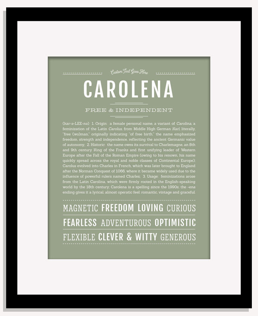 Carolena | Name Art Print
