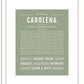 Carolena | Name Art Print