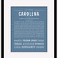 Carolena | Name Art Print