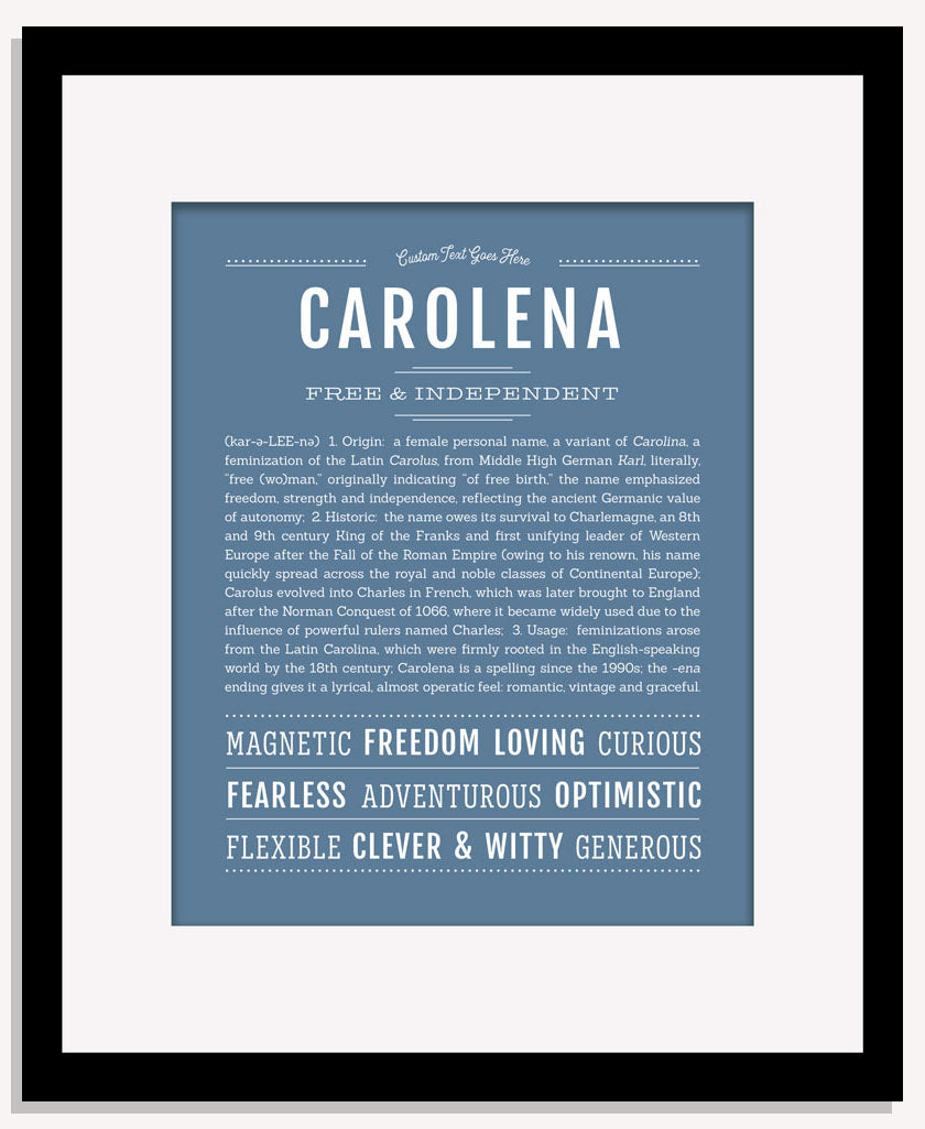 Carolena | Name Art Print