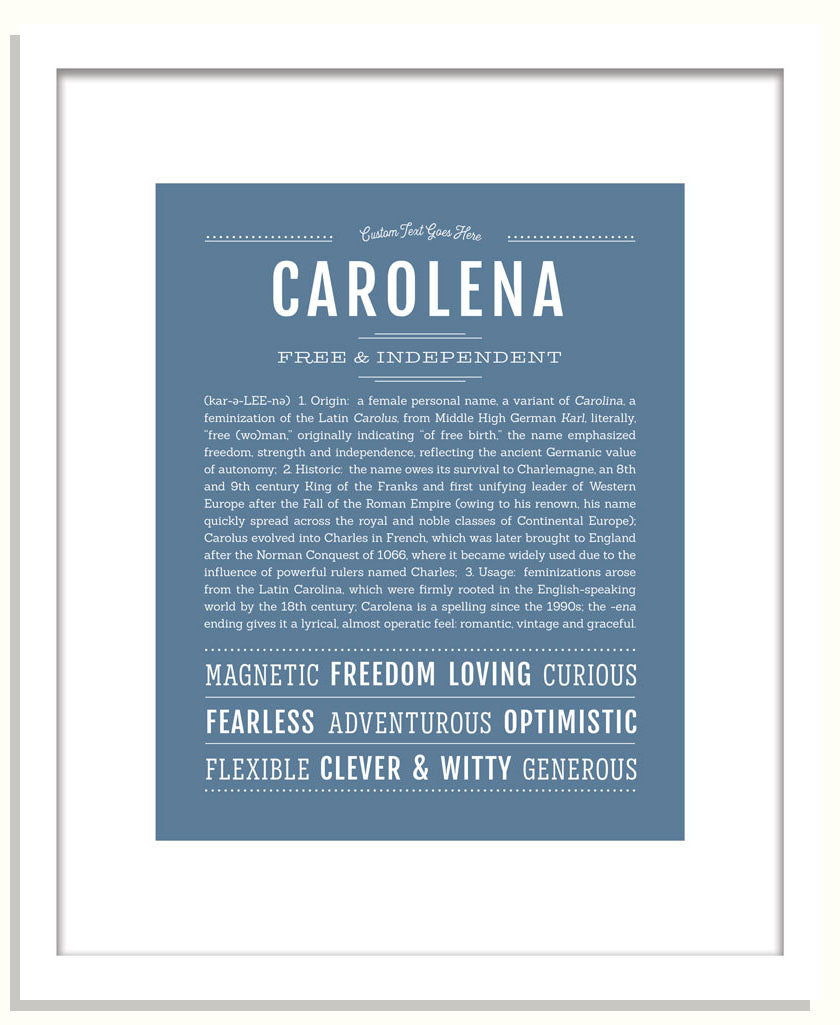 Carolena | Name Art Print