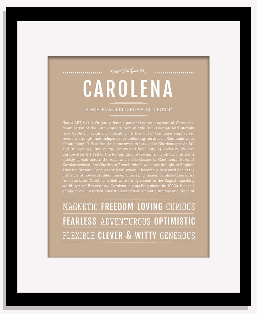 Carolena | Name Art Print