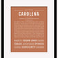 Carolena | Name Art Print