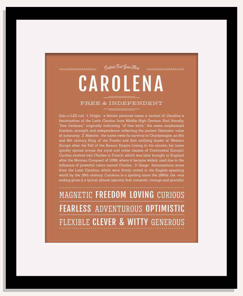 Carolena | Name Art Print