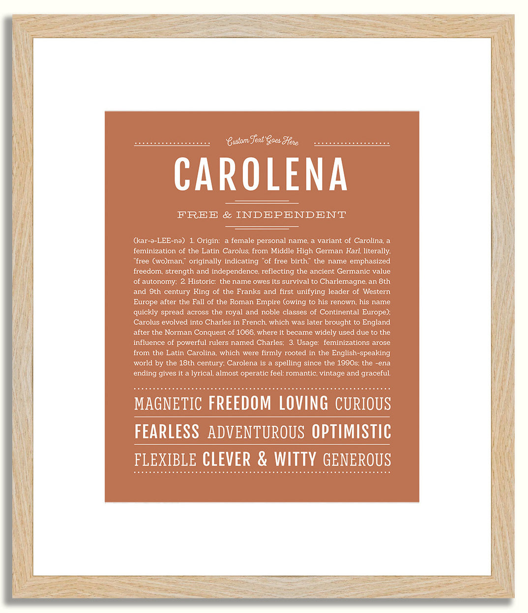 Carolena | Name Art Print