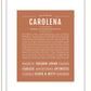 Carolena | Name Art Print