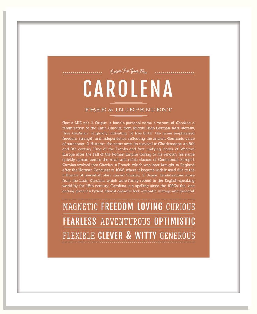 Carolena | Name Art Print