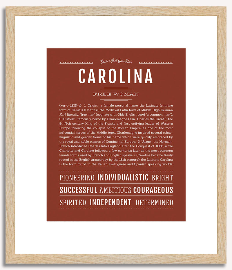 Carolina | Name Art Print