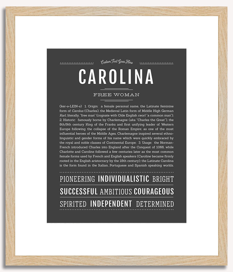 Carolina | Name Art Print