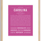 Carolina | Name Art Print