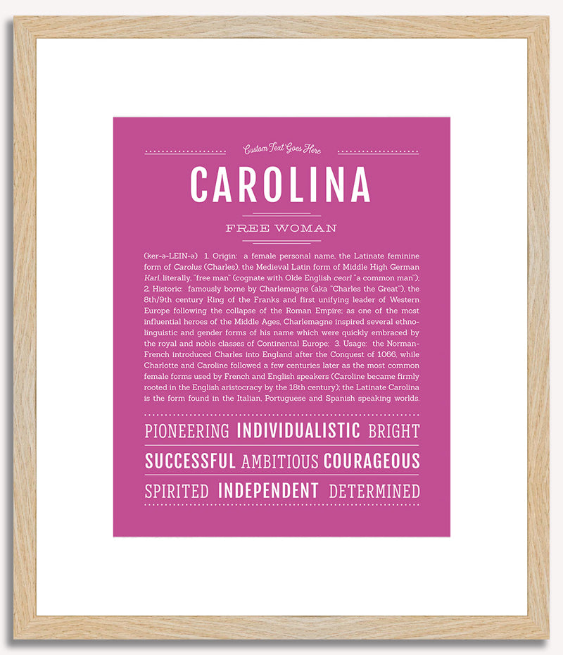 Carolina | Name Art Print