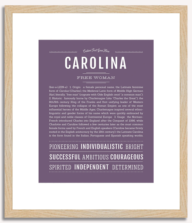 Carolina | Name Art Print