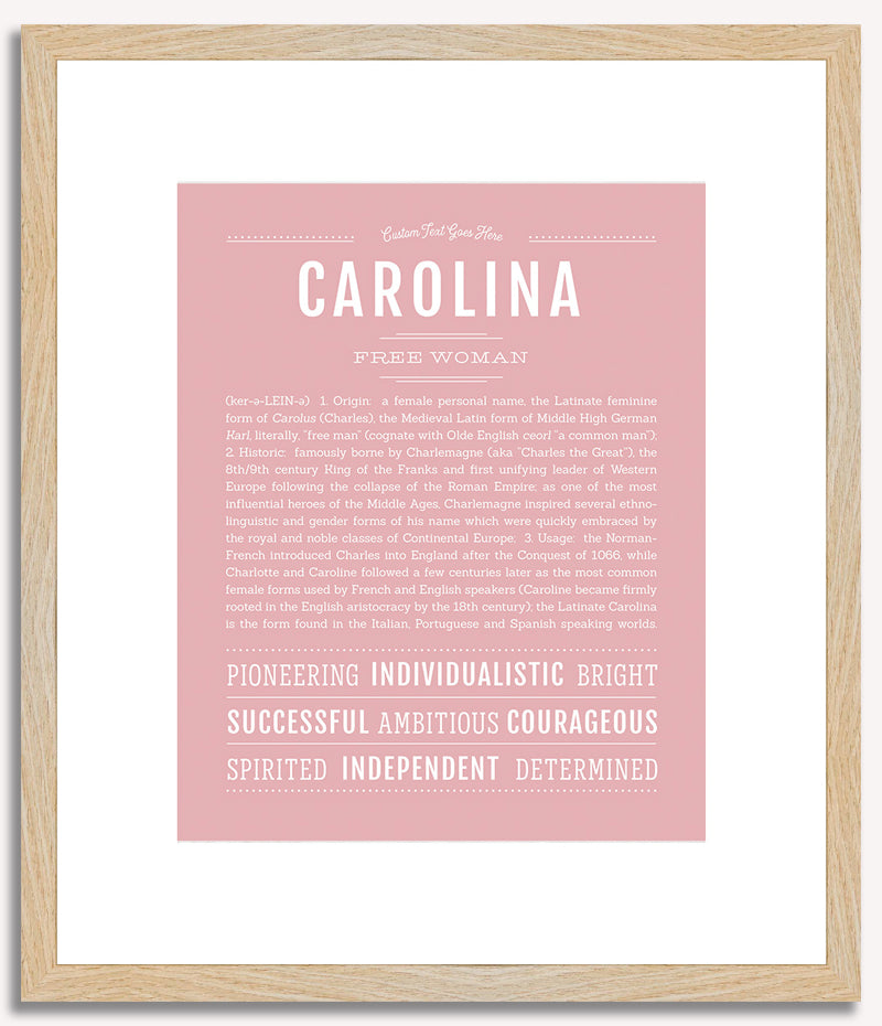 Carolina | Name Art Print