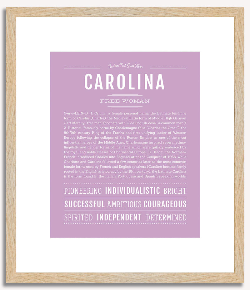 Carolina | Name Art Print