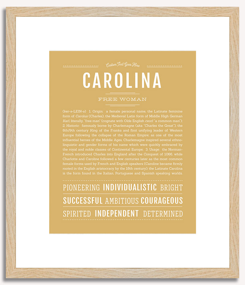 Carolina | Name Art Print