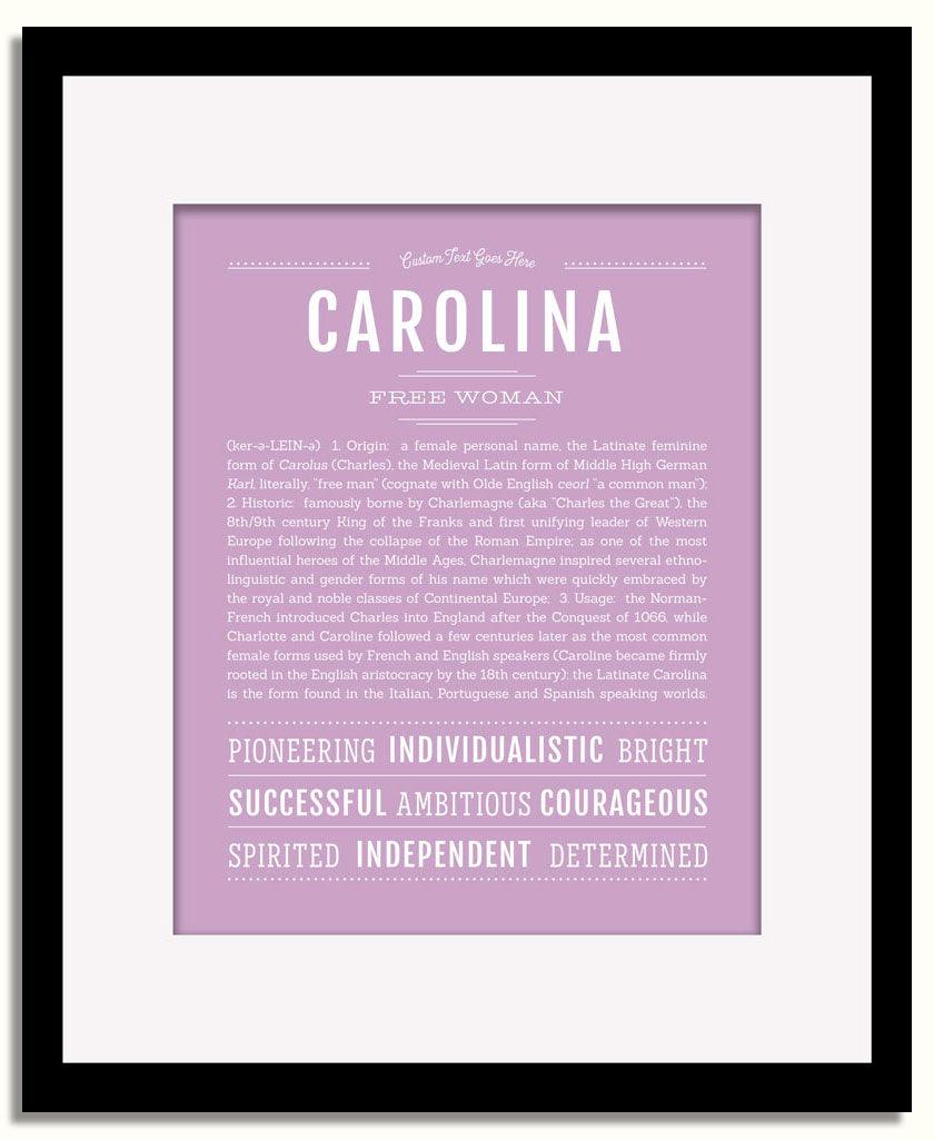 Frame Options | Lilac | Black Frame, Matted