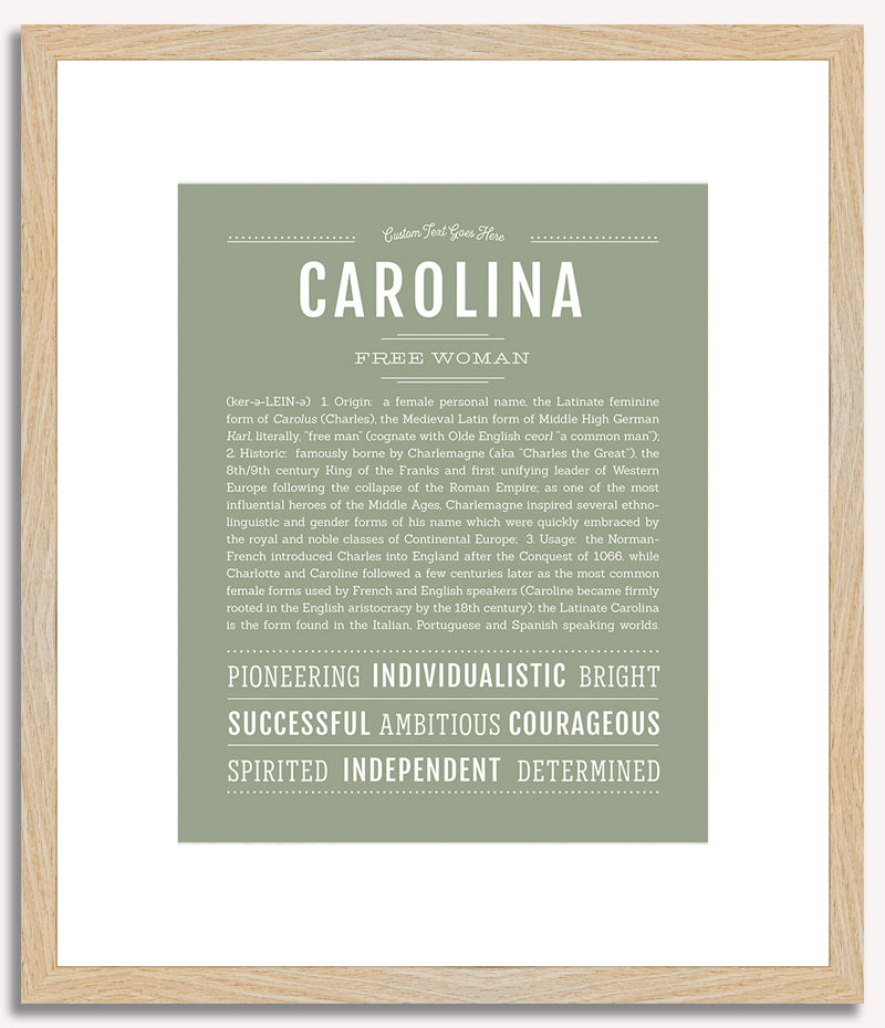 Carolina | Name Art Print