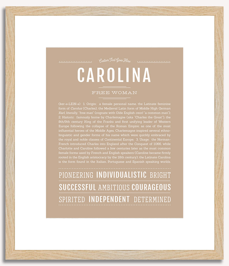 Carolina | Name Art Print