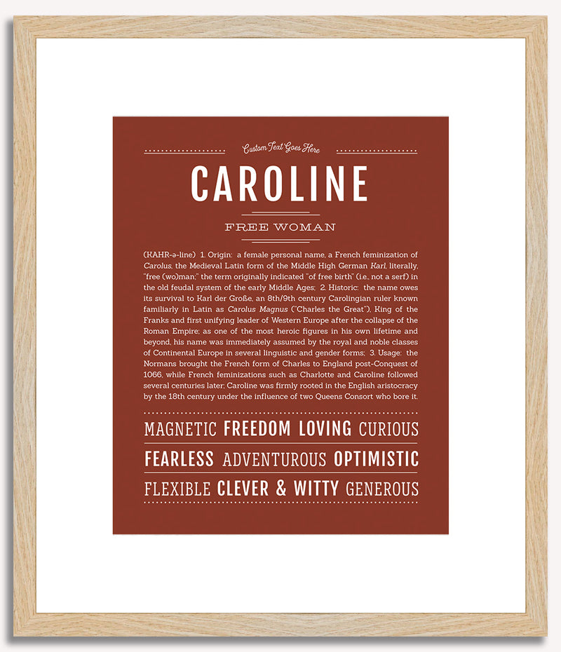 Caroline | Name Art Print