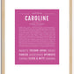 Caroline | Name Art Print