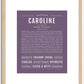 Caroline | Name Art Print