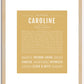 Caroline | Name Art Print