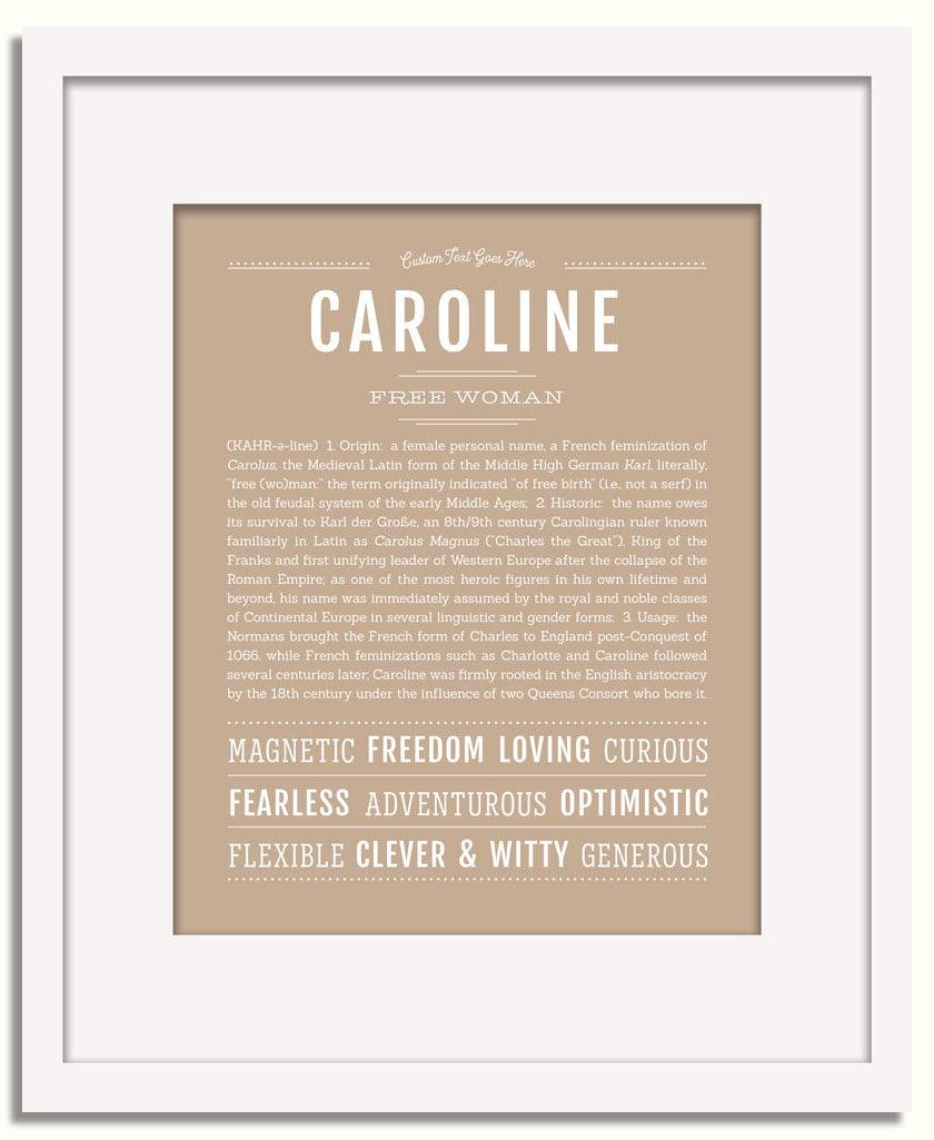 Frame Options | Tan | White Frame, Matted