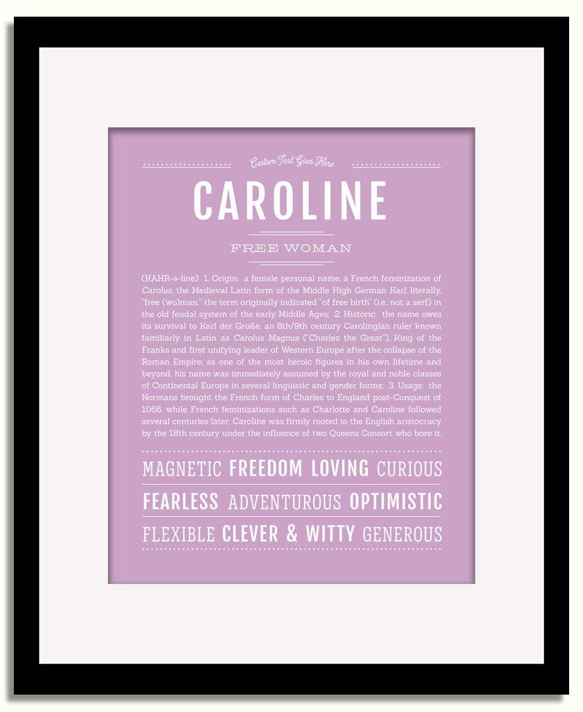 Frame Options | Lilac | Black Frame, Matted