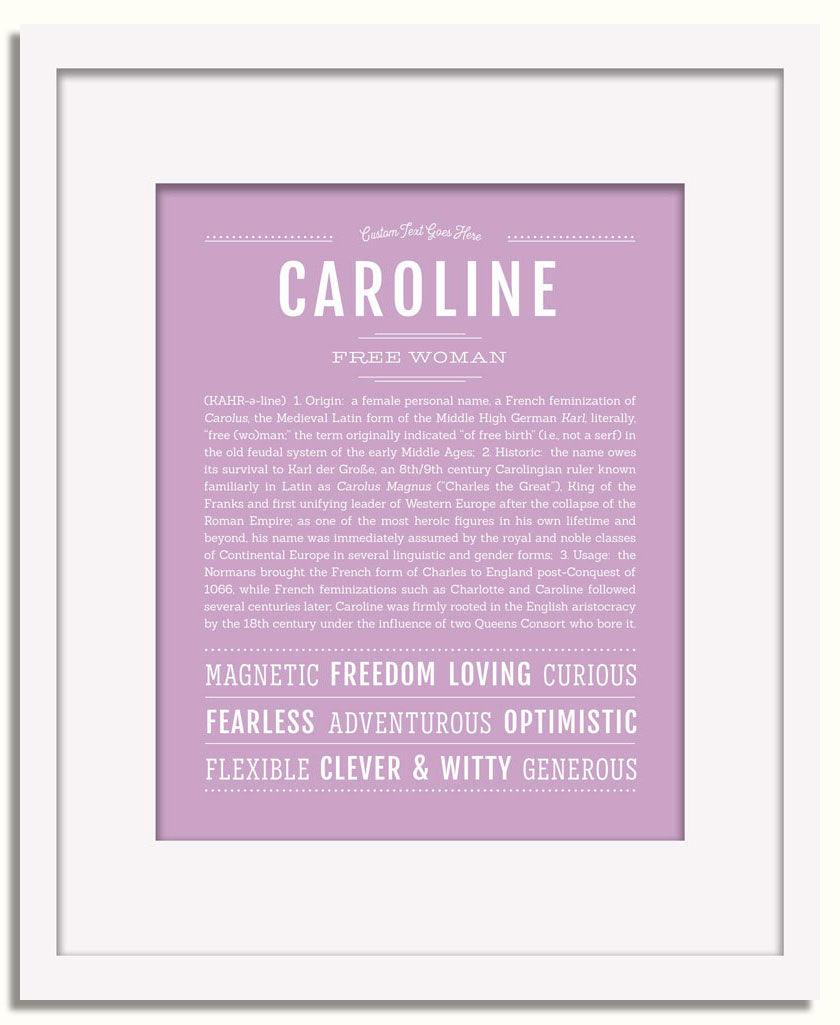 Frame Options | Lilac | White Frame, Matted