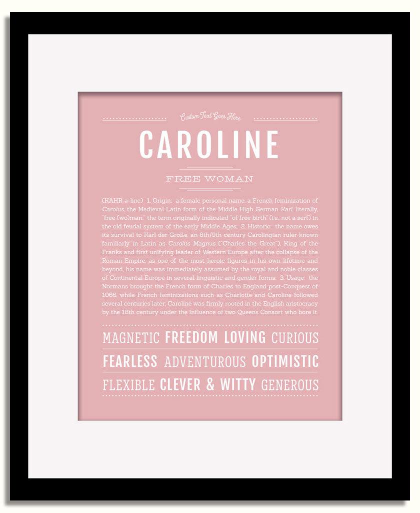 Frame Options | Dusty Rose | Black Frame, Matted