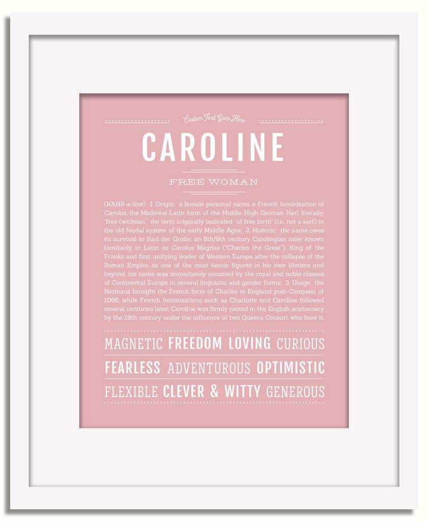 Frame Options | Dusty Rose | White Frame, Matted